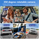 350 degree rotatable camera  of wireless car navigation offers both driving & in car recording