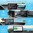 cheap carplay head unit use bluetooth voice control for calls, music, navigation enable safe driving