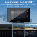 auto gps system day and night compatible with adjustment to the screen brightness