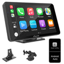 Carpuride Portable Wired CarPlay - Apple CarPlay/Android Auto /7"IPS Touch Screen/ Multimedia Bluetooth Navigation Dashboard Console