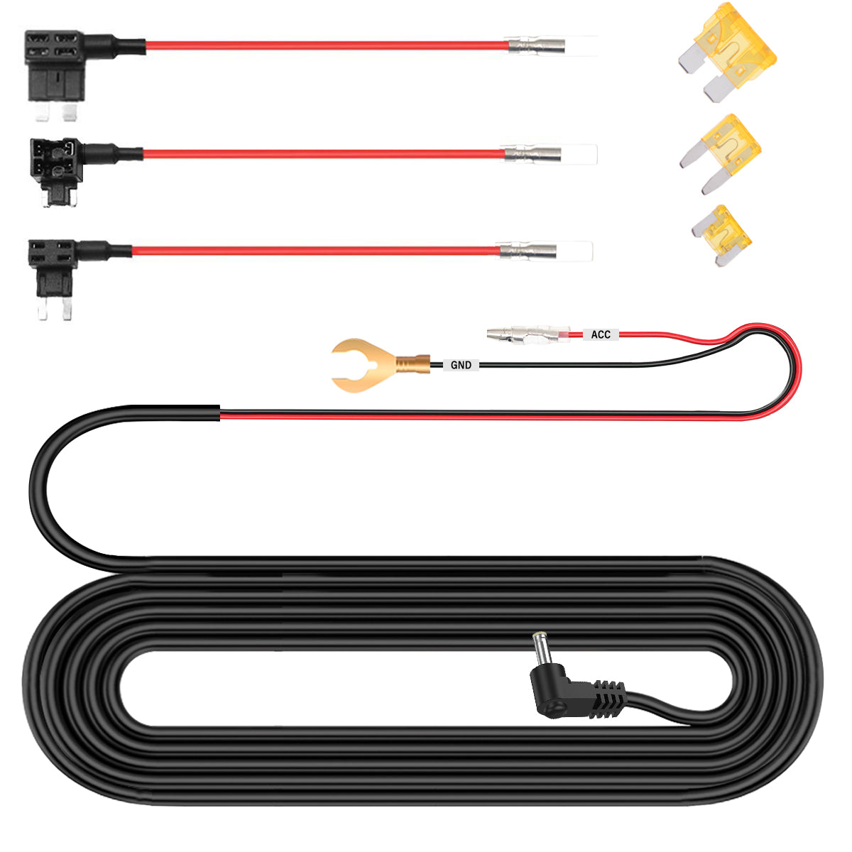 EDO Hardwire 5V Car Charger Power Cord For Sirius XM Radio (UC8, SUPV1, INV2, SV3 Kits) - 6ft Cable