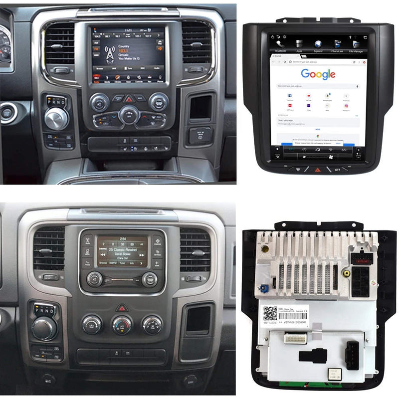 CARPURIDE for Dodge RAM 1500 3500 2013 -2018 Without Screen Radio 4+32G Android 9.0 Auto Stereo Car Audio Video Multimedia Player GPS Navigation