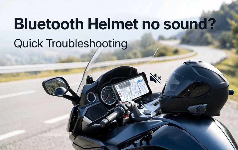 Troubleshooting Guide：No Sound in Your Bluetooth Helmet After Connecting to Motorcycle CarPlay?