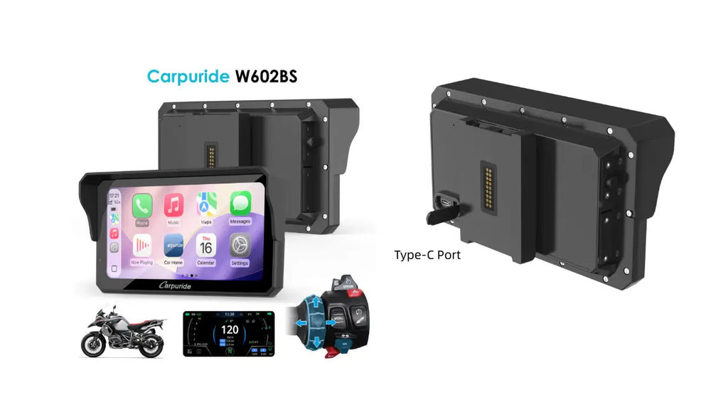 Carpuride W602BS Motorcycle Audio Display Pre-Order – 6-Inch