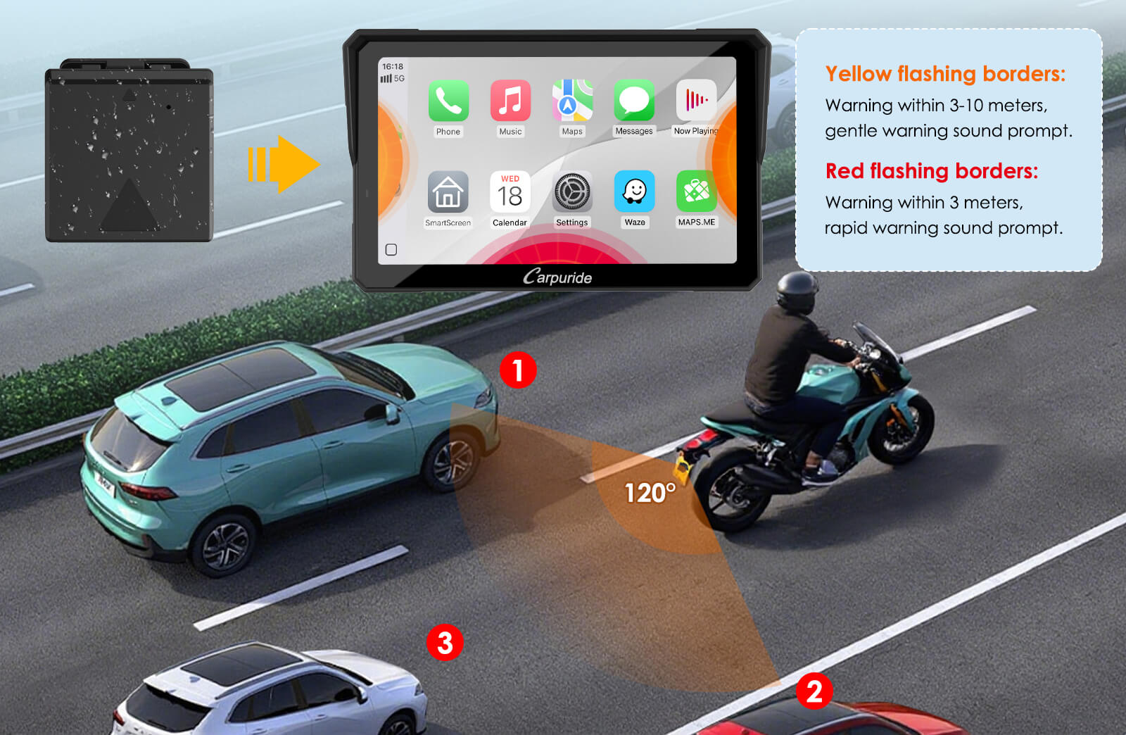 A New Era of Riding Safety: The Radar Blind Spot Detection System of C