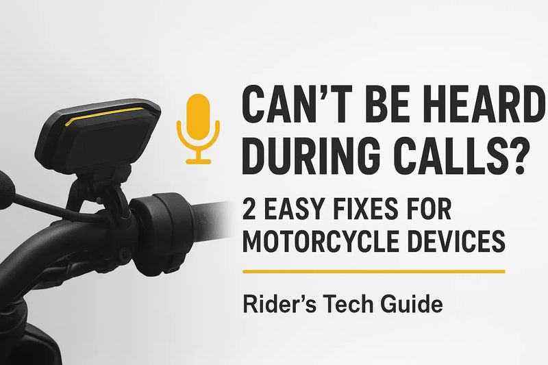 Can't Be Heard During Calls on Motorcycle CarPlay Device? Solve It in 2 Easy Steps!