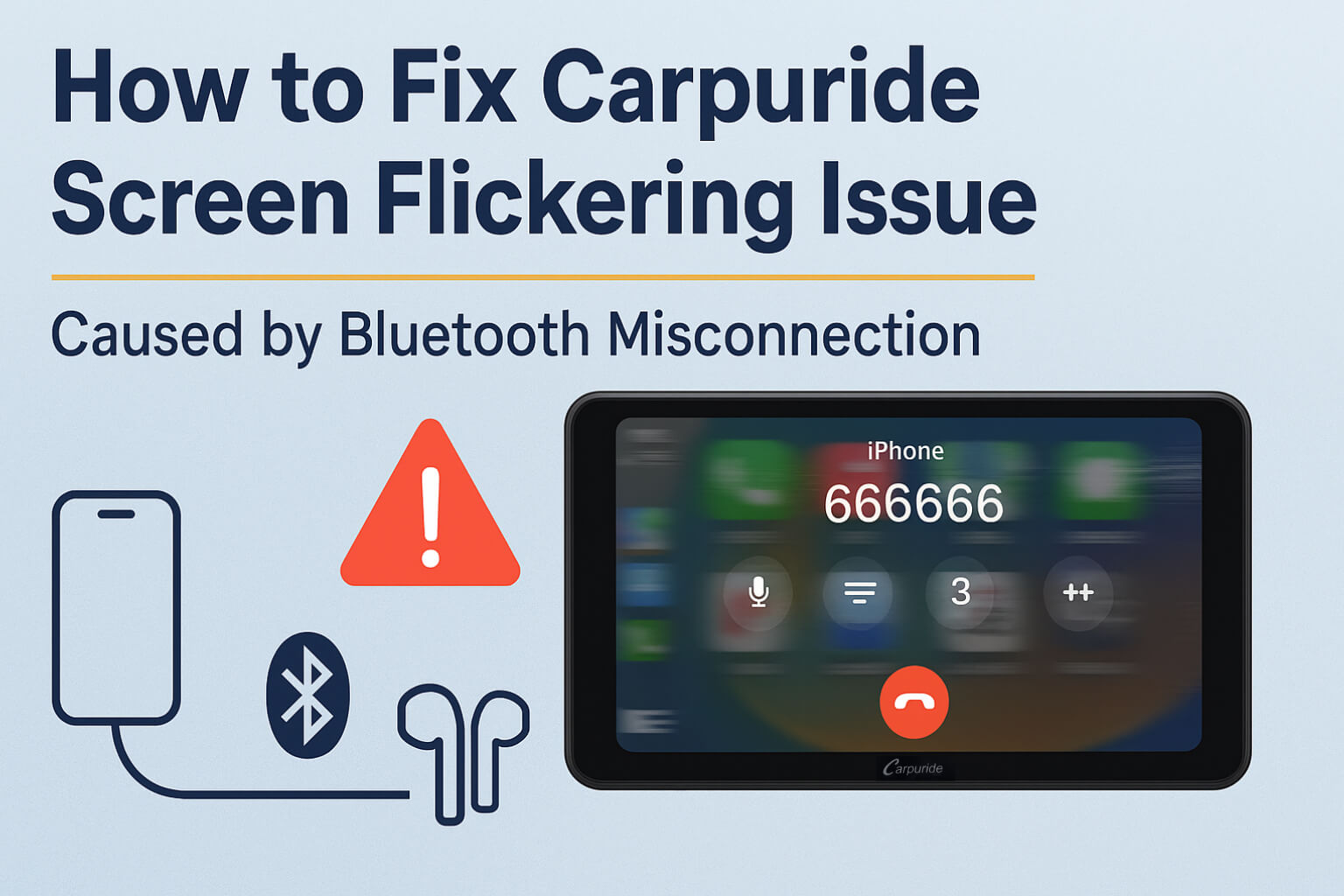 Fix Carpuride Screen Flickering | CarPlay Bluetooth Issue