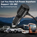let you have full power anywhere support 12-36V, trucks, cars, taxi, etc.