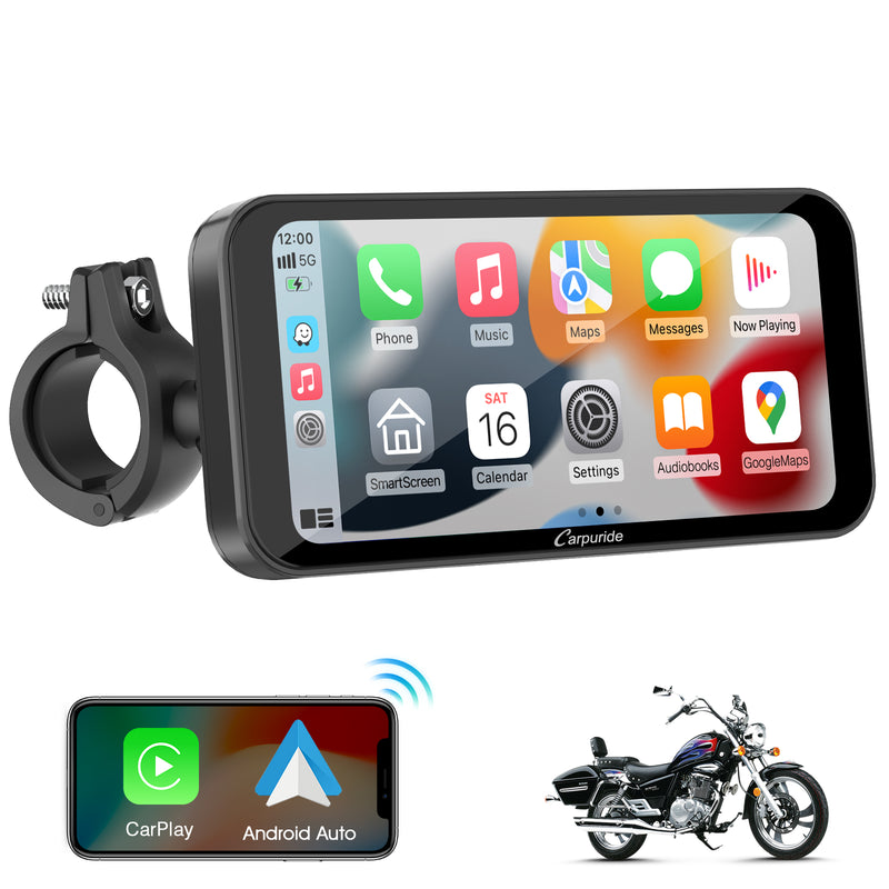 Carpuride W603 Wireless Portable Waterproof IP67 Motorcycle Stereo