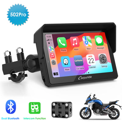 Carpuride W502/W702 Pro Motorcycle CarPlay Stereo - TPMS Optional