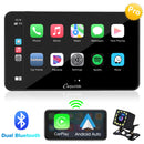 701 Pro radio system for car with dashcam, dual bluetooth support carplay & android auto