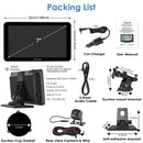 packing list: car screen, car charger, mount brackets,rear camera, etc.