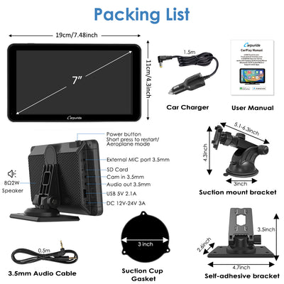 Android on Car Stereo & GPS for Car Navigation | Carpuride 701 Plus