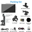 packing list: W905, car charger, mount brackets, user manual, rear view camera, etc.