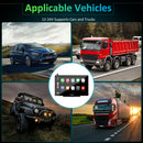 navigation system in car with 12-24V power supply suitable for cars, trucks, etc.