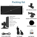 packing list: car screen, car charger, mount brackets, user manual, etc.