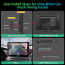 less install steps & not too much wiring hassle of car radios