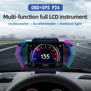 Carpuride P24 Newest Head-Up Display OBD2+GPS Smart Car HUD Gauge Digital Odometer