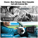 compare to no external mic, you can enjoy clearer, more relaxed and more enjoyable calls