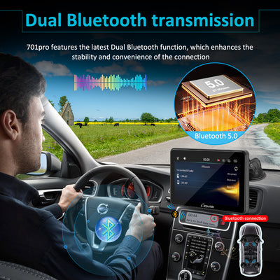 Schermo Carplay Moto con Carplay & Android Auto, 7 Pollici Portatile GPS Moto Impermeabile, Supporto Musica Bluetooth, Navigazione, Siri/G00gle Assistant, Supporto Magnetico - Facile installare e Schermo Carplay Moto con Carplay & Android Auto, 7 Pollici Portatile GPS Moto Impermeabile, Supporto Musica Bluetooth, Navigazione, Siri/G00gle Assistant, Supporto Magnetico - Facile installare e