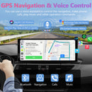 portable wireless car stereo use voice  assistant to control the navigation, make calls, play music, etc.