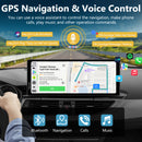 cheap carplay radio use voice assistant to control navigation, calls, music,  enable safe driving