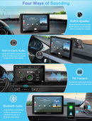 4 ways of sounding, built-in speaker, aux, FM, bluetooth audio