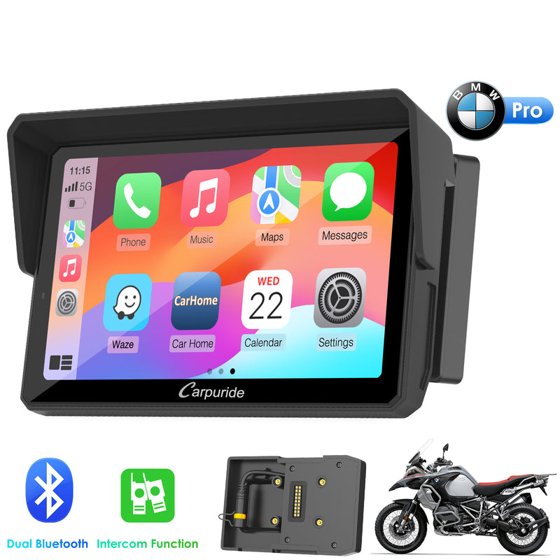 W502B Pro, specially for BMW motorcycle gps with dual bluetooth & two-person intercom function