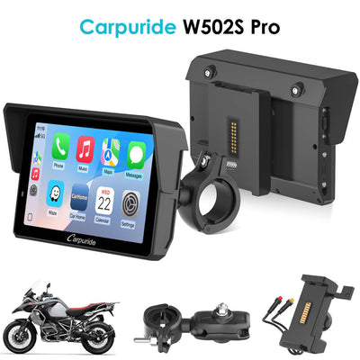 Carpuride W702S Pro/W502S Pro | Universal Motorcycle CarPlay with