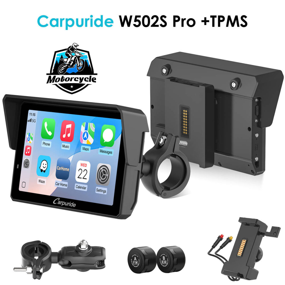 car play screen & android radio | gps navigation for motorcycle