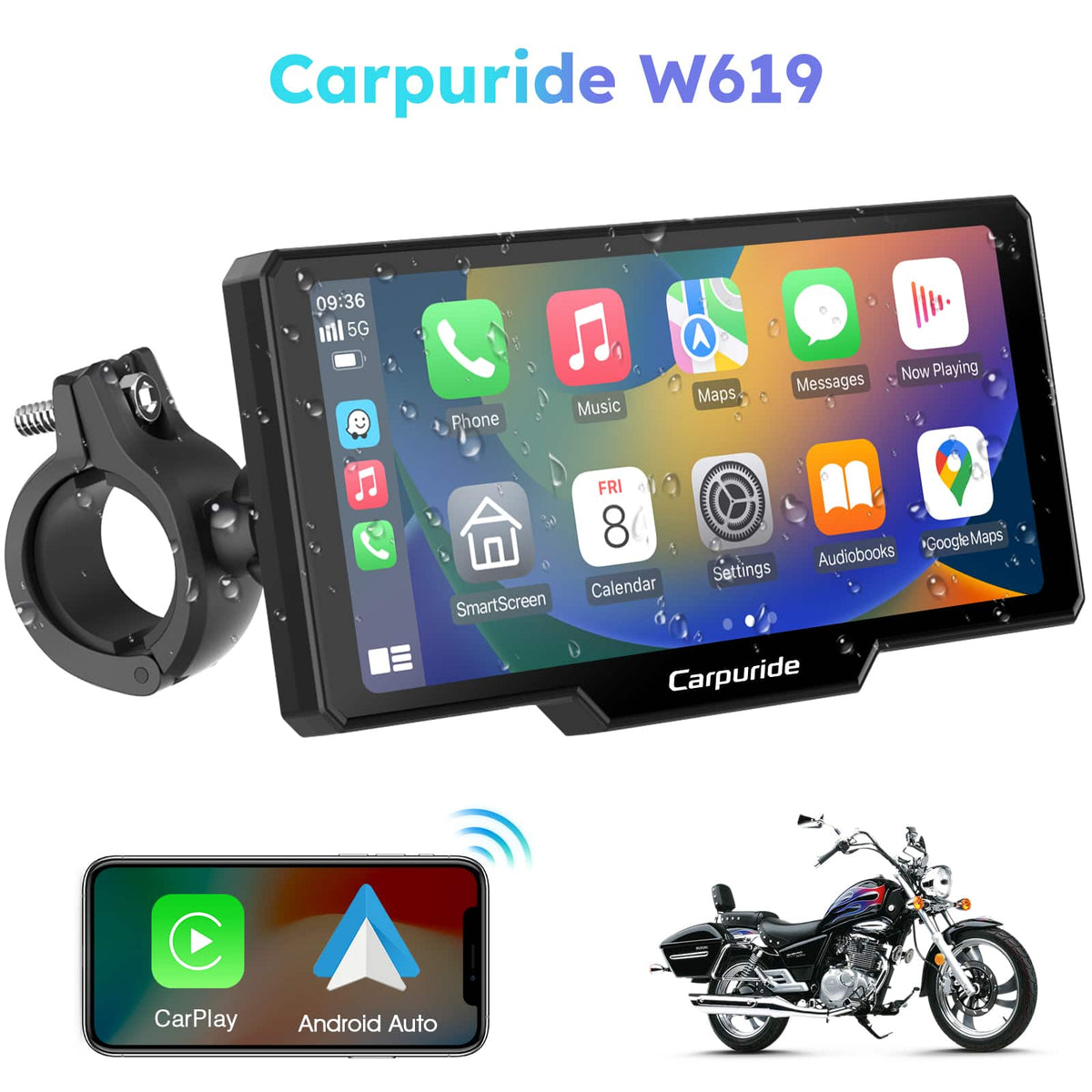 Apple CarPlay & Android Auto for Motorcycle & Motorcycle Stereo