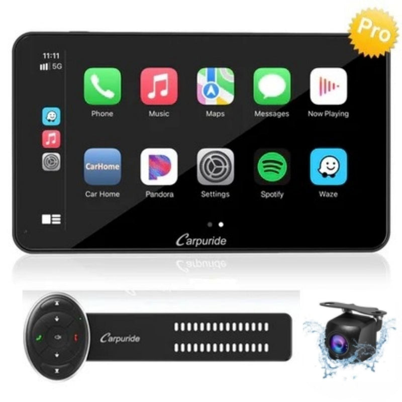 CARPURIDE W701 Pro Portable Smart Multimedia Dual Bluetooth Dashboard Console