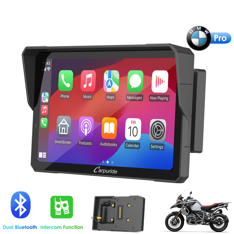 W702B Pro, specially for BMW motorcycle gps with dual bluetooth & two-person intercom function