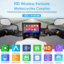 Carpuride W502Pro/ W702 Pro with TPMS Option | Wireless Portable Motorcycle Stereo Featuring Dual Bluetooth, Intercom, Compass & Barometer