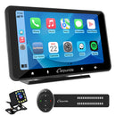 CARPURIDE W708 Pro Portable Smart Multimedia Dual Bluetooth Dashboard Console