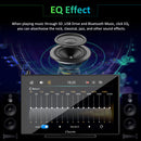 apple car screen with EQ effect adjust, rock, classical, jazz and other sound effects