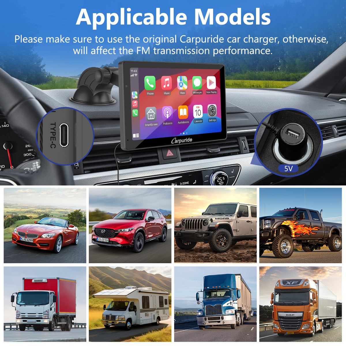 Car Stereo and Reverse Camera & Car Stereo with Touch Screen