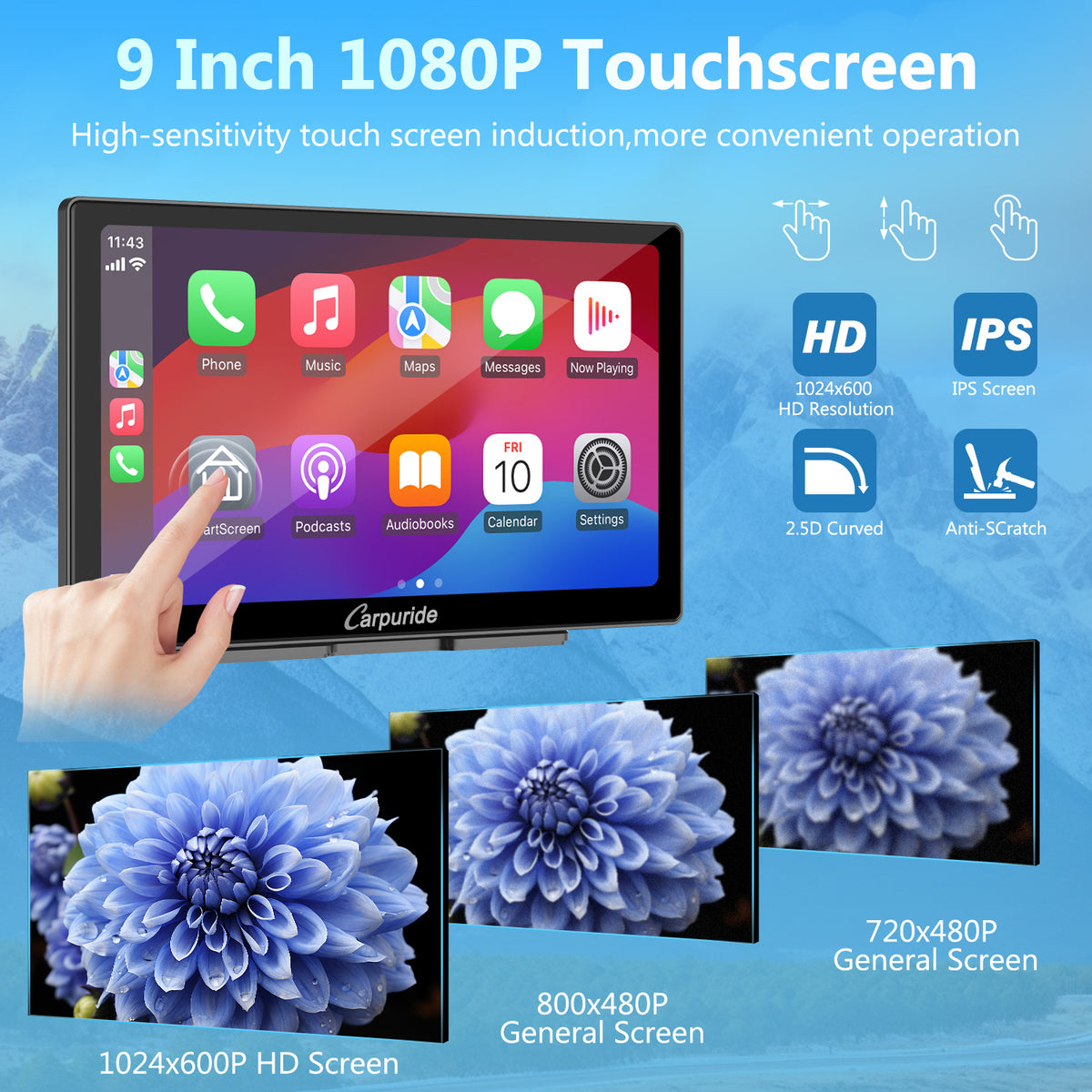 Car Radio and GPS system & Apple CarPlay Car Stereo | Carpuride C98