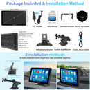 packing list: 7 inch car screen, car charger, mount brackets, user manual, etc.