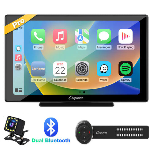 CARPURIDE W901 Pro Portable Smart Multimedia Dual Bluetooth Dashboard Console