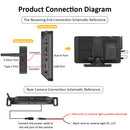 wf01 wireless dashcam connection diagram, the receving end connection schematic reference 