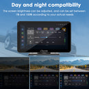 car radio touch screen day and night compatible with adjustment to the screen brightness