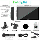 packing list: car stereo, car charger, mount brackets, steering wheel remote control, etc.