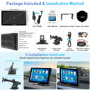 CARPURIDE C3 Portable Smart Multimedia Dashboard Console with Detachable Sunshade