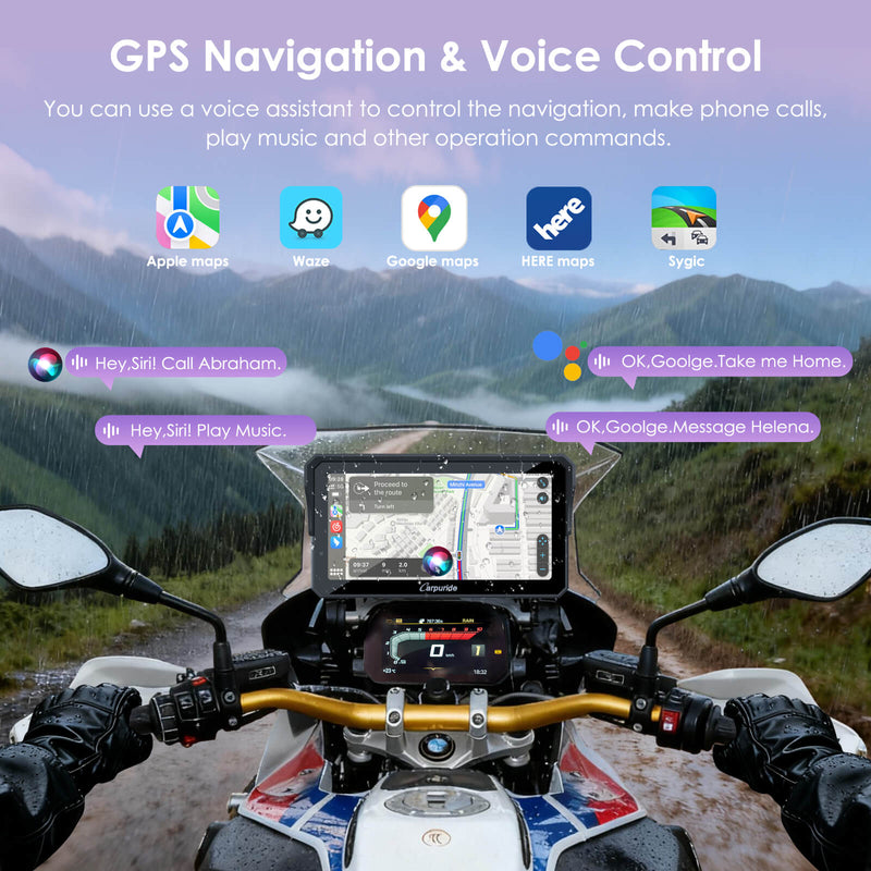 Pre-Order: Carpuride W602BS 6" Motorcycle Stereo-Designed for BMW Motorcycle Compatibility with Wonder Wheel Control