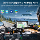 Carpuride W602 Pro Wireless Motorcycle Stereo with Optional TPMS | Dual Bluetooth Intercom, Compass & Barometer