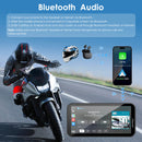 Carpuride W603DS with Optional TPMS | 6-Inch Motorcycle CarPlay | Plug-and-Play BM05 Bracket | Dual Cameras