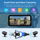 Carpuride W603DS with Optional TPMS | 6-Inch Motorcycle CarPlay | Plug-and-Play BM05 Bracket | Dual Cameras