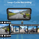Carpuride W603DS with Optional TPMS | 6-Inch Motorcycle CarPlay | Plug-and-Play BM05 Bracket | Dual Cameras