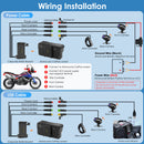 Carpuride W603DS with Optional TPMS | 6-Inch Motorcycle CarPlay | Plug-and-Play BM05 Bracket | Dual Cameras